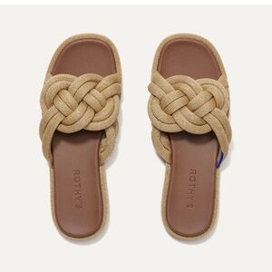 Rothy’s The Summer Sandal for sale.  The color is Golden Sun and the size is 9.